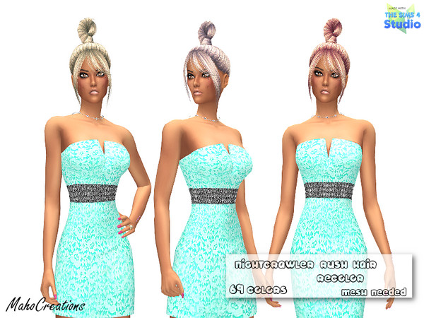 Sims 4 — Nightcrawler Rush Hair Recolor - mesh needed by MahoCreations — Nightcrawler Rush Hair Recolor