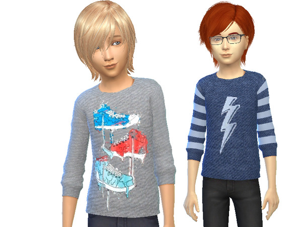 Sims 4 — Cute Boys Sweaters by anglgirl792 — thought i would have some fun recoloring hope everyone enjoys :)
