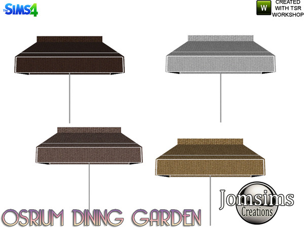 Sims 4 — osrium outdoor  umbrella by jomsims — osrium outdoor umbrella. misc deco