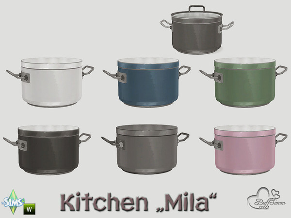 Sims 4 — Kitchen Clutter Mila Cook Pot v1 by BuffSumm — Part of the *Kitchen Clutter Mila* Created by BuffSumm @ TSR