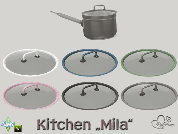 Sims 4 — Kitchen Clutter Mila Pot Lid v3 by BuffSumm — Part of the *Kitchen Clutter Mila* Created by BuffSumm @ TSR