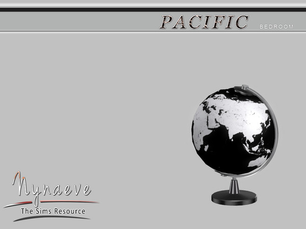 Sims 4 — Pacific Heights Globe by NynaeveDesign — Pacific Heights Bedroom - Globe Located in: Decor - Miscellaneous