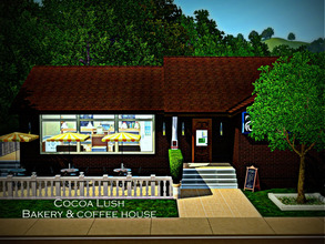 Sims 3 — Cocoa Lush Bakery & Coffeehouse by sweetpoyzin2 — Bakery, Teahouse, Coffee Bar equipped with the baker's set