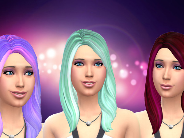 Sims 4 — Hair Recolour {No mesh required} by emerald1122 — -12 different colours included! -For females only. Hope you