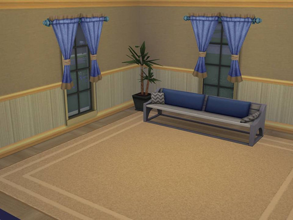 Sims 4 — Neutral textured fabric wallpaper by GiddySimLogic — Subtle neutral stripes offset with a textured fabric. Crown