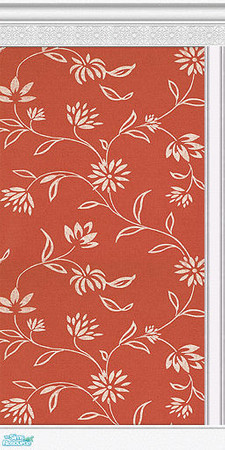 Sims 2 — Waterlilies Wallpapers - 05 by elektra274 — 5 of 15 papered walls designed to coordinate with my