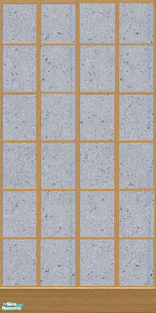 Sims 2 — Shadow Stucco with Lite Oriental Panels by titanicbrittanic — I combined Maxis stucco with the pattern for the