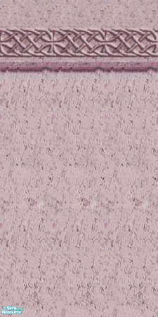 Sims 2 — Celtic Marble Wall 4 by talonblackhart — Marble wall with a Celtic knotwork top border. Recolored from a web