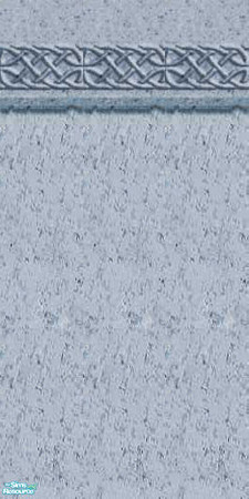 Sims 2 — Celtic Marble Wall 1 by talonblackhart — Marble wall with a Celtic knotwork top border. Recolored from a web