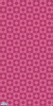 Sims 2 — Studio K Petite Posie - Raspberry by StudioKhagerks — 28 colors total. Can be found under Wallpapers.