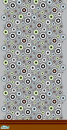 Sims 2 — Mama D's Sims2 Paper DBM 0021b - Bottom by mamads32209 — Another retro circle pattern, in grey with a hint of