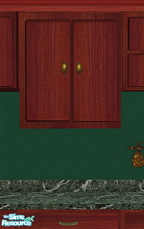 Sims 2 — Modern Kitchen W&G Upper cabinet by TSR Archive — Made for the modern kitchen set in Chaktekok and Green.