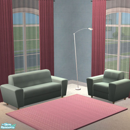 Sims 2 — Rugs & Curtains 3 - pink curtain by Nanshi — These recolours are based on Padre333 curtains and Echo's rug -