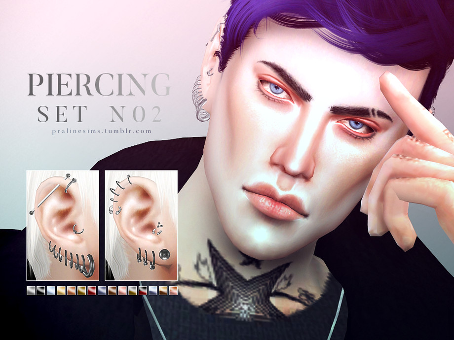 The Sims Resource - Piercing Set N02