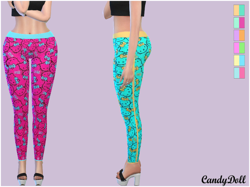 The Sims Resource - CandyDoll HelloKitty Leggings