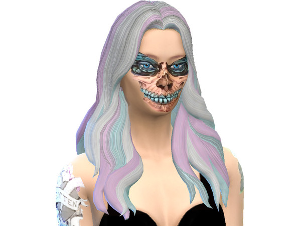 Sims 4 — Skull Makeup - Spooky Stuff needed by DI_Fashions — Skull Make up for your female sims I saw on fb