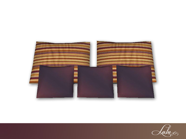 Sims 4 — Gemini Bedroom Bed Pillows by Lulu265 — Part of the Gemini Bedroom Set 3 recolours Please do not copy , clone or