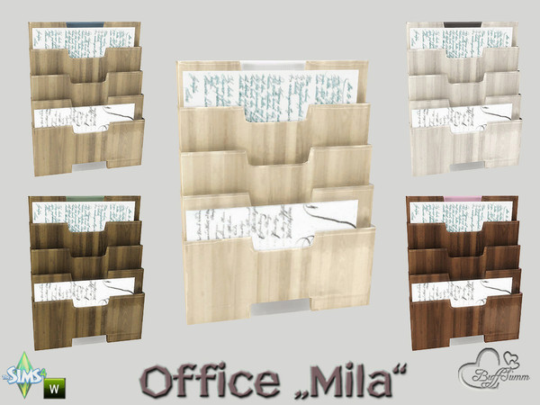 Sims 4 — Office Mila Wallhanger by BuffSumm — Part of the *Mila Office* http://www.thesimsresource.com/artists/BuffSumm