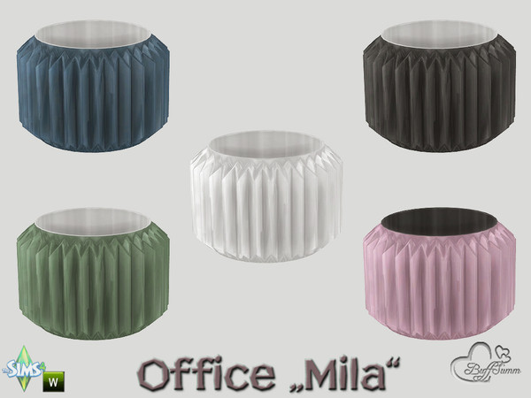 Sims 4 — Office Mila Vase by BuffSumm — Part of the *Mila Office* http://www.thesimsresource.com/artists/BuffSumm