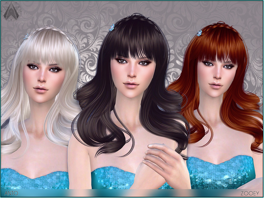 The Sims Resource Anto Zooey Hair