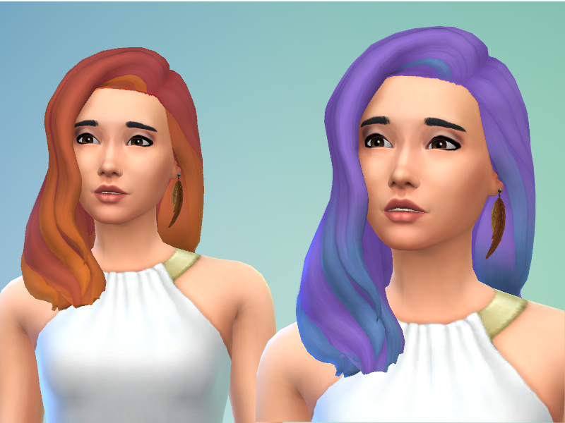 The Sims Resource - Ombre Hair Recolors