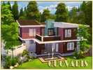 Sims 4 — QuoVadis by Alan-is —  As you will see, it's a beautiful modern house with a natural environment, reflects