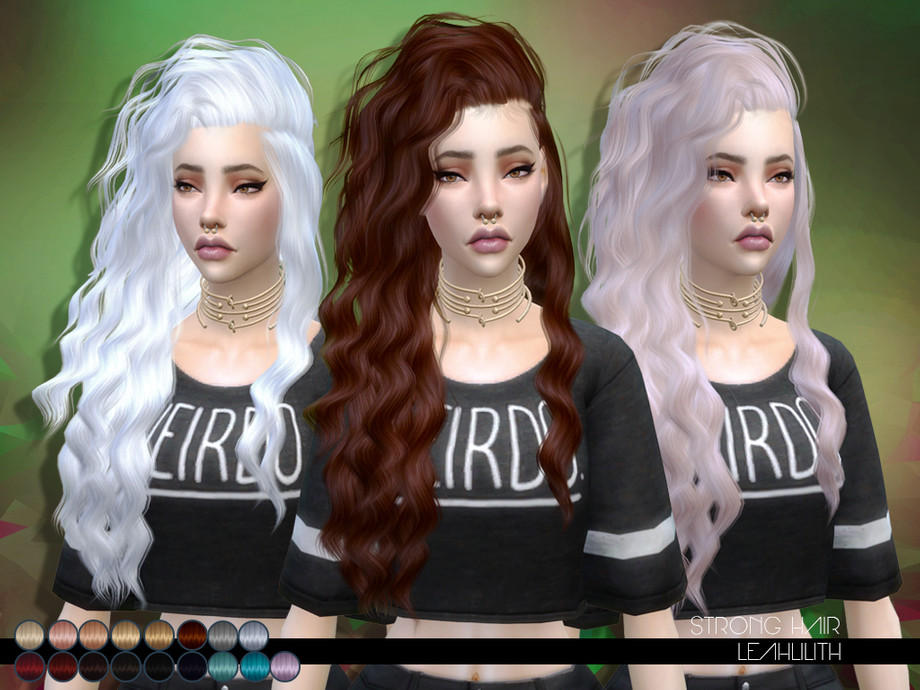 The Sims Resource Leahlillith Strong Hair