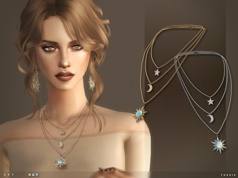 The Sims Resource Toksik Sky Necklace