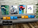 Sims 4 — Watercolor Flowers Paintings by Emjee78 — Recolor by me :) Mesh by TheNumbersWoman