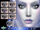Sims 4 — EYES 10 by Mia8 by mia84 — Lenses for men and women. 6 color Teen to Elder Lenses are in the section of the