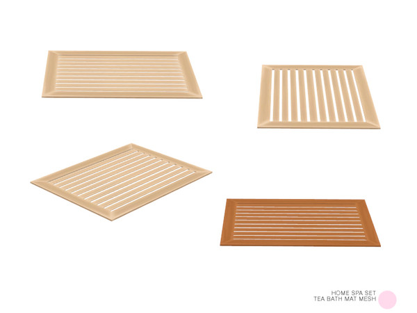 Sims 4 — Tea Bath Mat Mesh by DOT — Tea Bath Mat Mesh by DOT of The Sims Resource