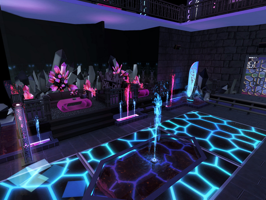 Sims 4 - KrystaL Nightclub by felicem - KrystaL Nightclub, a fantasy-themed...