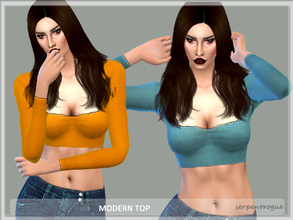 Sims 4 — Modern Tops by Serpentrogue — Age: Teen to elder Category: Everyday, party Variations: 12 New mesh Enjoy!