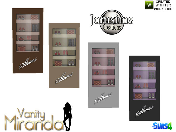 Sims 4 — miranda misc deco shoes closet by jomsims — miranda misc deco shoes closet