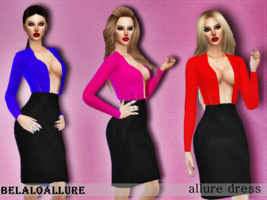 The Sims Resource Belaloallureallure Dress 