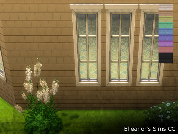 Sims 4 — Brick wall A _ESCC by Elleanors_Sims_CC — Brick wall to fit the brick foundation01, To make it a nice complete