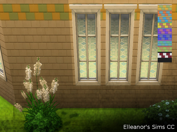 Sims 4 — Brick wall B _ESCC by Elleanors_Sims_CC — An other brick wall to fit the brick foundation I only did ad a