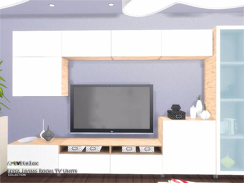 ArtVitalex's Besta Living Room TV Units Ikea Inspired