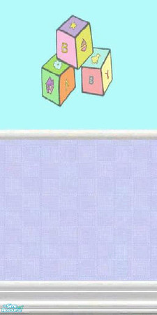 Sims 2 — SpringWallFloorSet - BabyWall by The_Unicorn — With Spring in the air, here are some Spring-Walls&Floors...