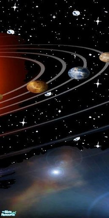 Sims 2 — Outer Limits Mural  - 2 by tamlfra — As requested by B-Enchanted. This is an all over room design, featuring