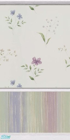 Sims 2 — Pastel Lovelies - 6 by tamlfra — A beautiful set of 6 papers that are marked as wallpaper, but some are tile