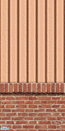 Sims 2 — am_woodpanels_06brick by Cruella — Baked wood vertical wall panels exterior siding, alternative to horizontal