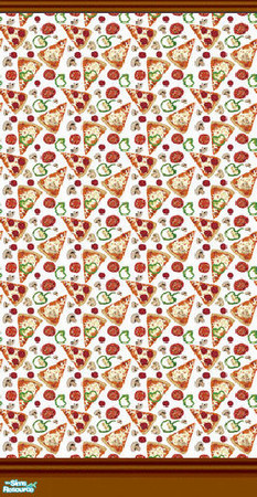 Sims 2 — Mama D's Sims2 Paper DBM 0017c - Double by mamads32209 — Pizza anyone? This wallpaper has a Pizza, and toppings