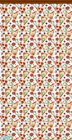 Sims 2 — Mama D's Sims2 Paper DBM 0017a - Top by mamads32209 — Pizza anyone? This wallpaper has a Pizza, and toppings all