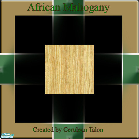 Sims 2 — African Mahogany Office - Wood Floor 1 by Cerulean Talon — Deep, rich and bold wood colors found in this