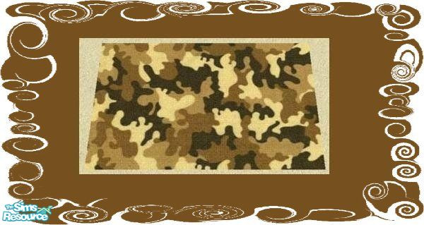 Sims 2 — Desert Camo bedding & rug - Rug by fionnababygirl — This is my desert camo rug, part of a desert camo