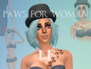 Sims 4 — Paw Tattoo Set for Female by Ivara — Paw Tattoo Set for Female, for Breast right and left, Belly and Arm