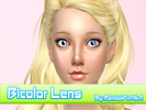 Sims 4 —  Bicolor Lens  by RainboWxMikA2 — Contact lenses in 8 colours for all sims ^_^