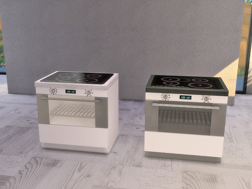 The Sims Resource Black White Kitchen Stove