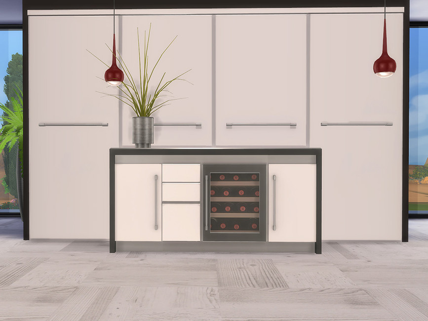 The Sims Resource Black White Kitchen Wine Storage